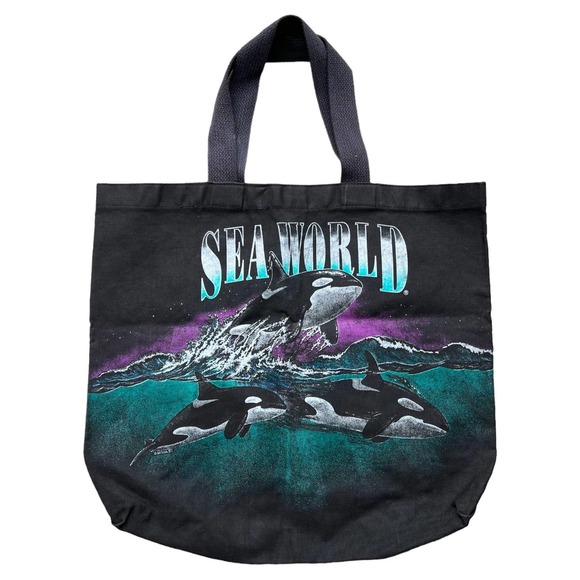 San Segal Sportswear Sea World Killer Whale Shamu Tote - Picture 3 of 8